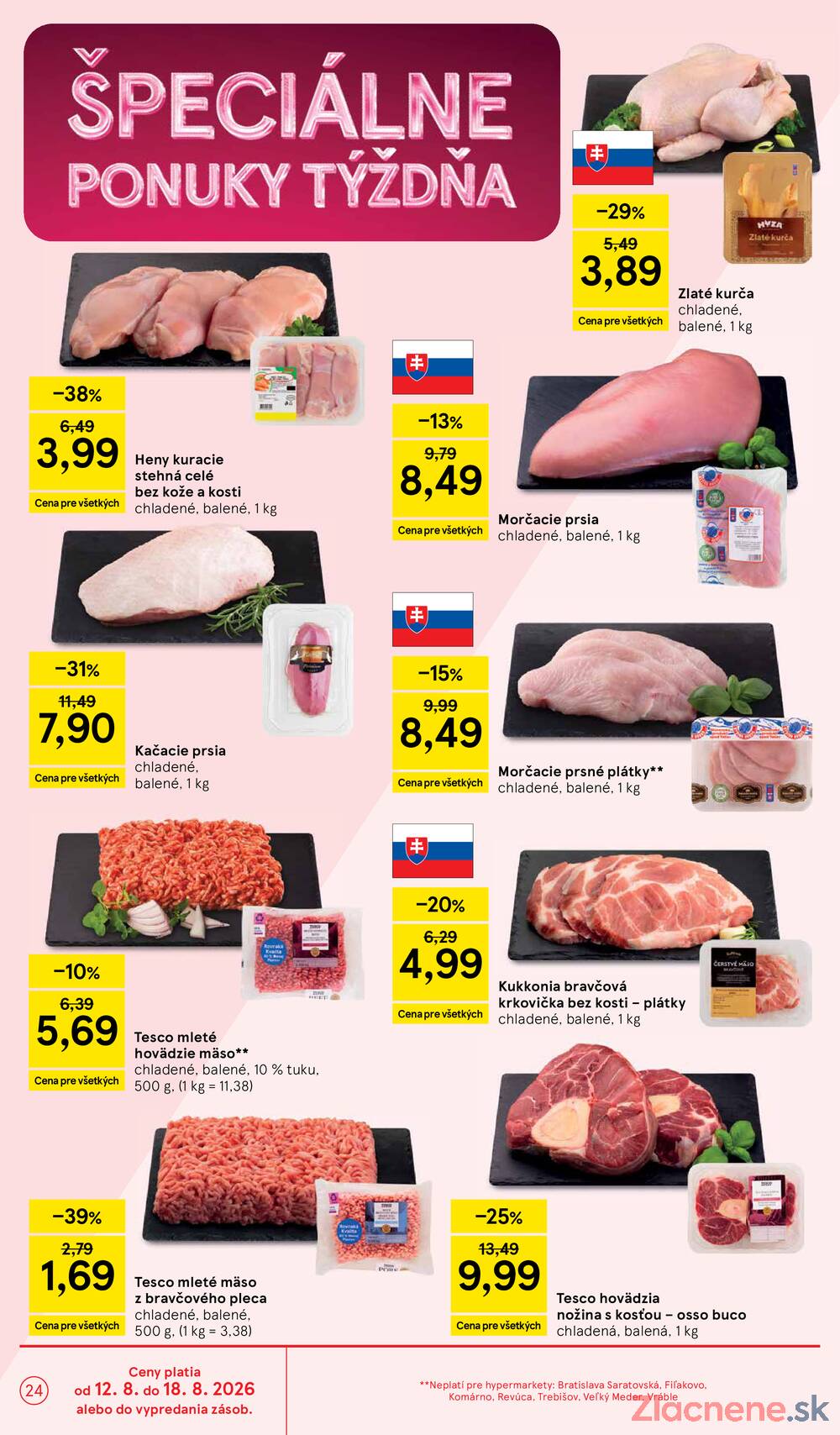 Tesco hypermarkety 12.8. - 18.8.