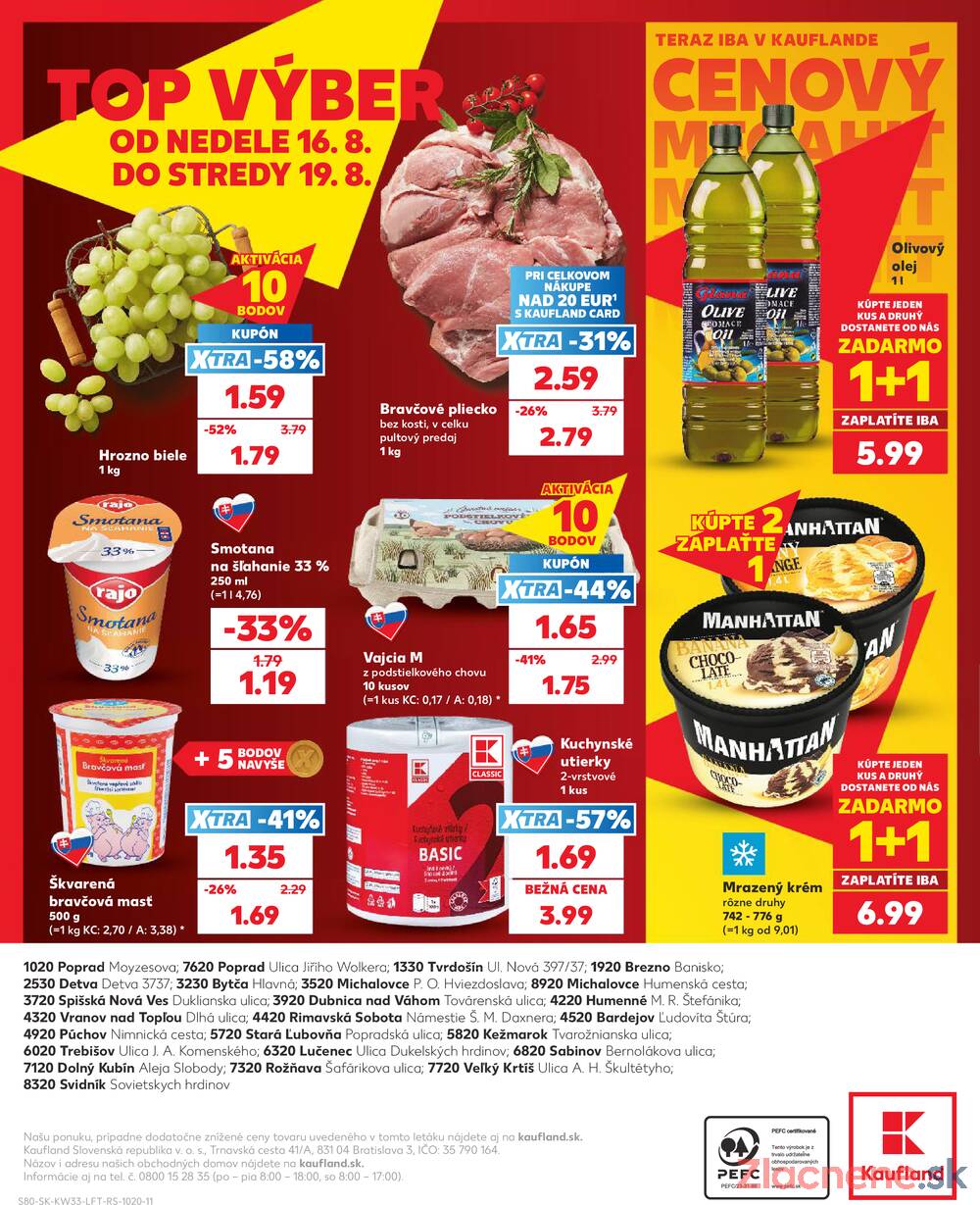 Kaufland 13.8. - 19.8. - Kaufland Bytča
