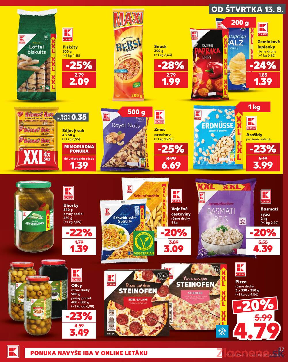 Kaufland 13.8. - 19.8. - Kaufland Vranov nad Topľou