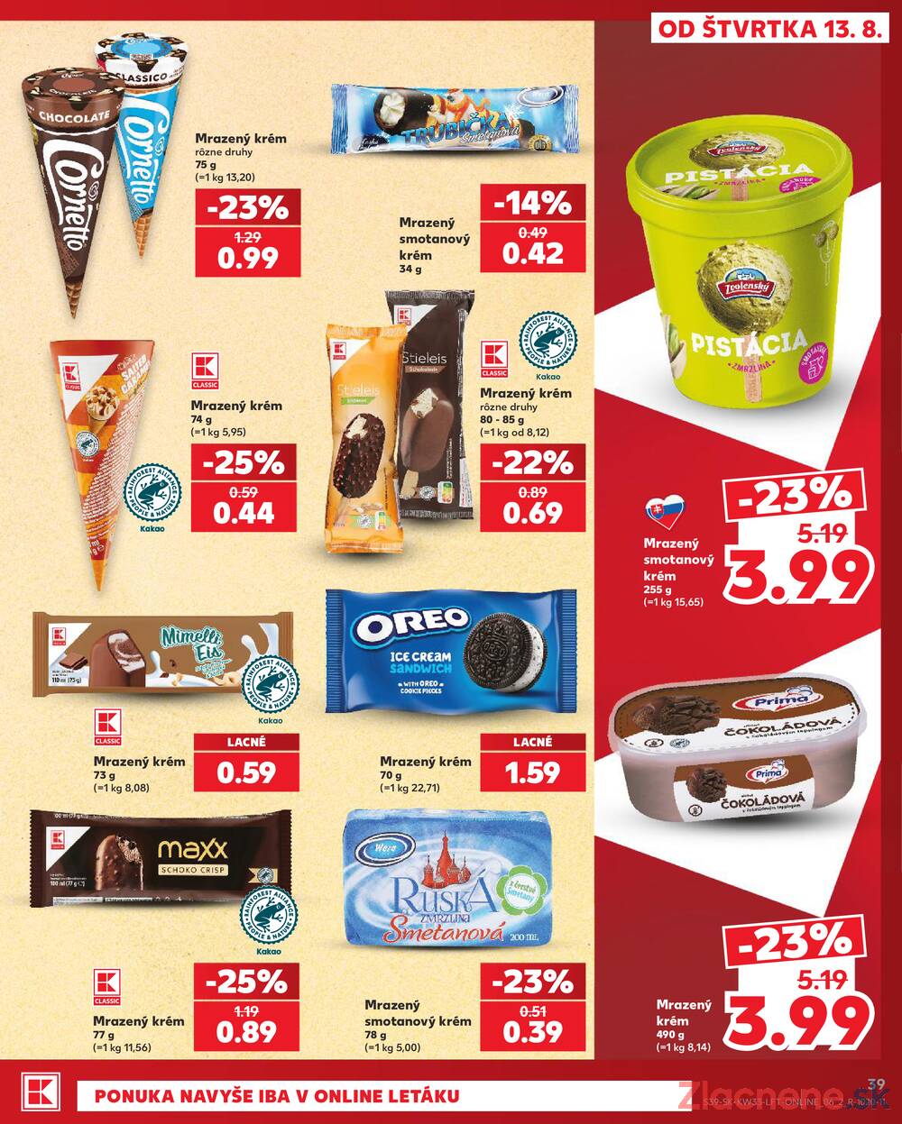 Kaufland 13.8. - 19.8. - Kaufland Vranov nad Topľou