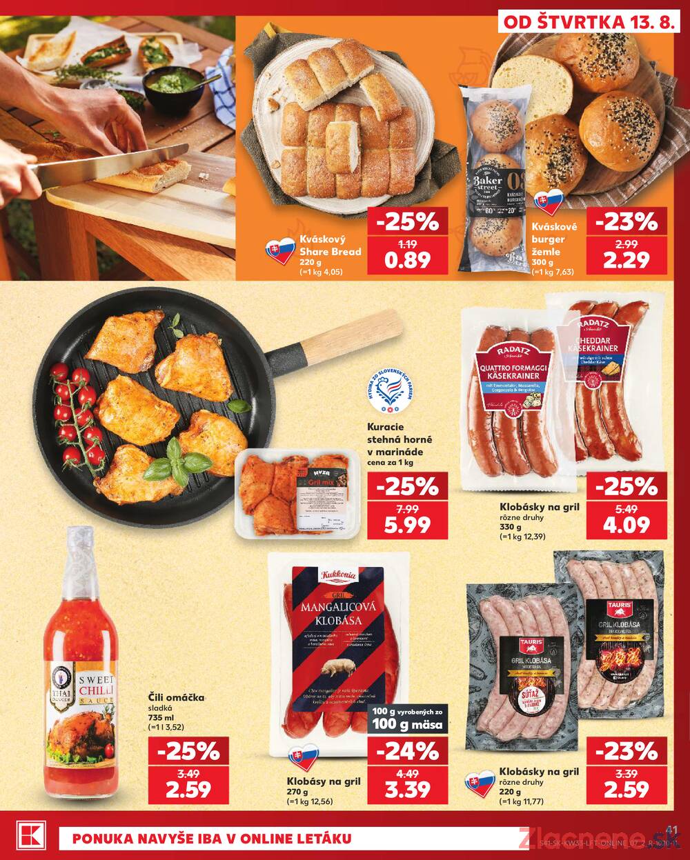 Kaufland 13.8. - 19.8. - Kaufland Vranov nad Topľou