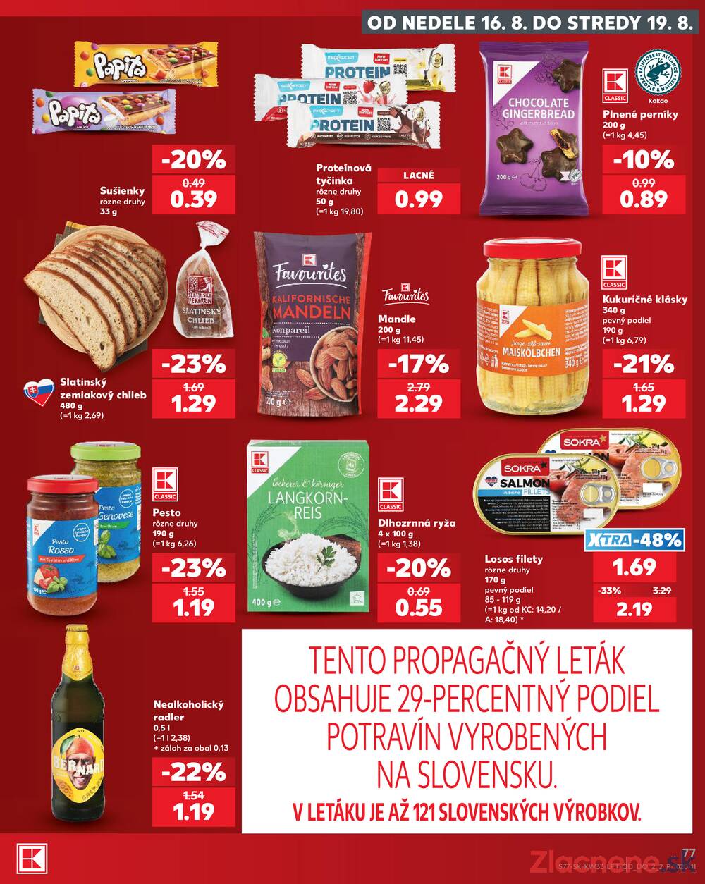 Kaufland 13.8. - 19.8. - Kaufland Púchov