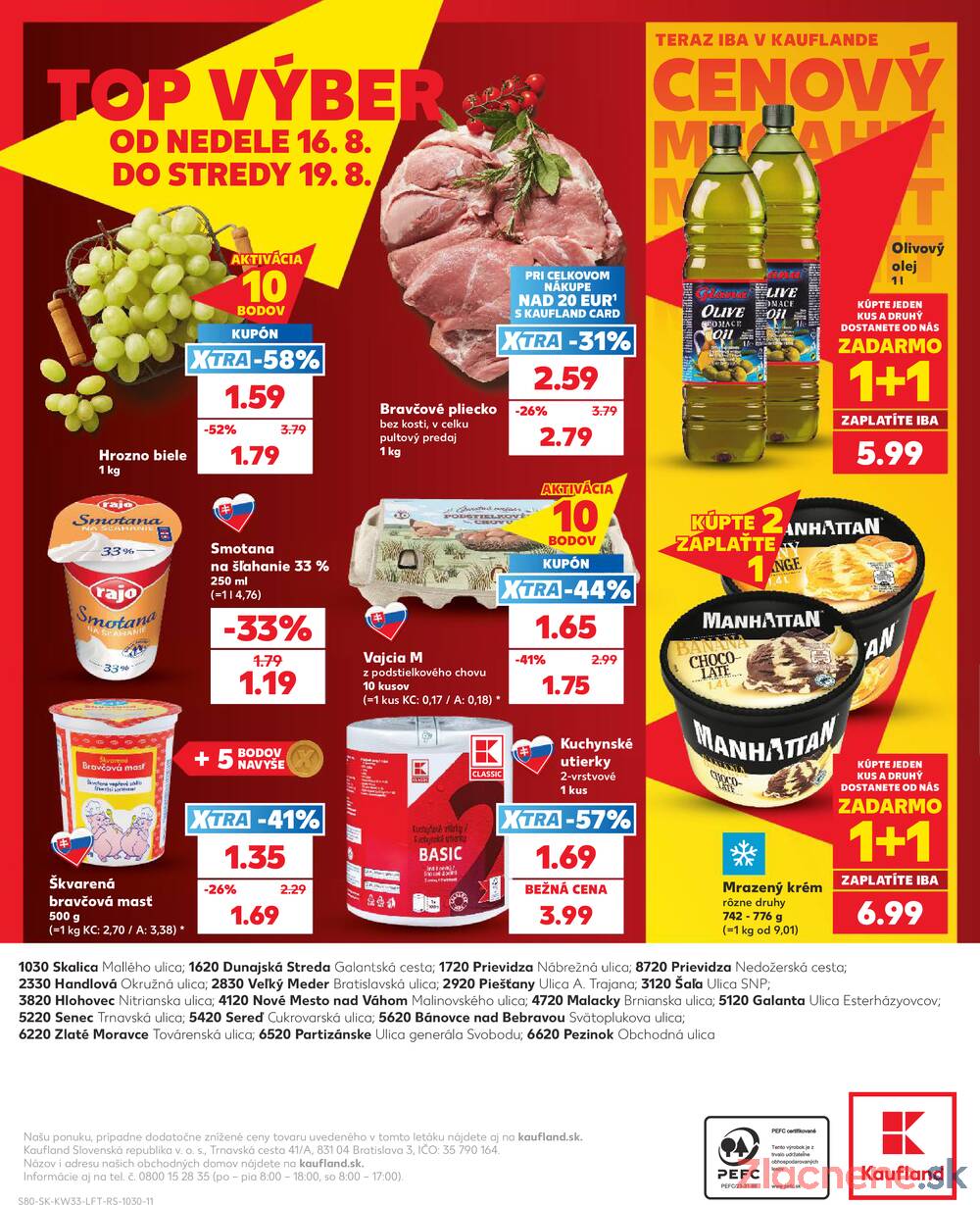 Kaufland 13.8. - 19.8. - Kaufland Veľký Meder