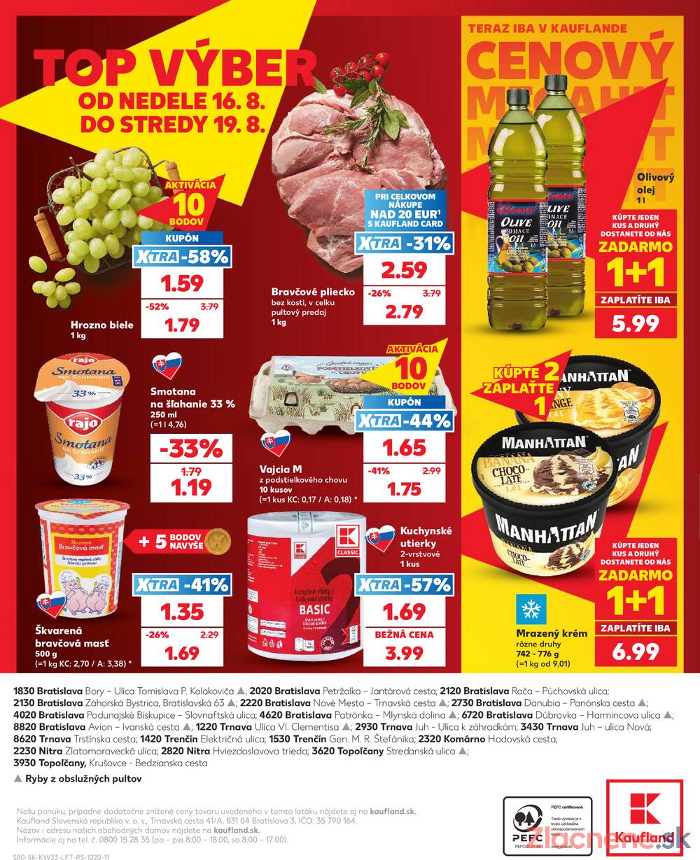Kaufland 13.8. - 19.8. - Kaufland Trnava - Nová ul.