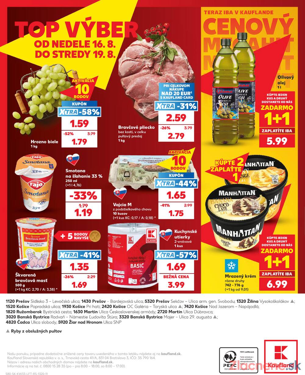 Kaufland 13.8. - 19.8. - Kaufland Žilina