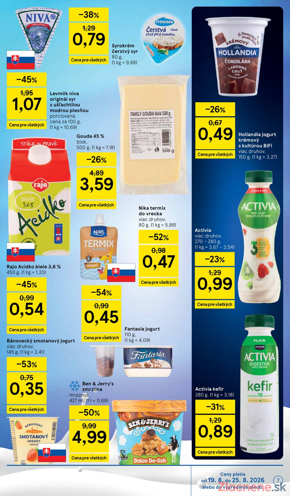 Leták Tesco - Tesco supermarkety od 19.8. do 25.8.2026 - strana 7 Leták Tesco - Tesco supermarkety od 19.8. do 25.8.2026 - strana 7