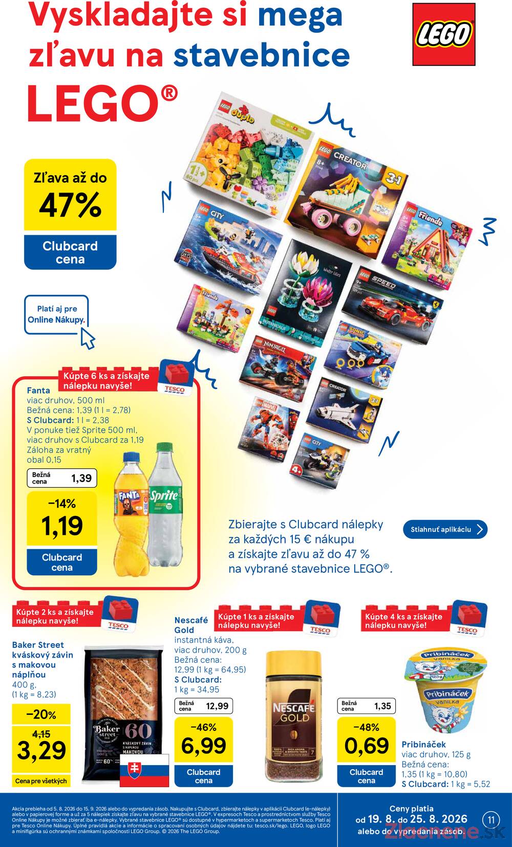 Tesco supermarkety od 19.8. do 25.8.2026