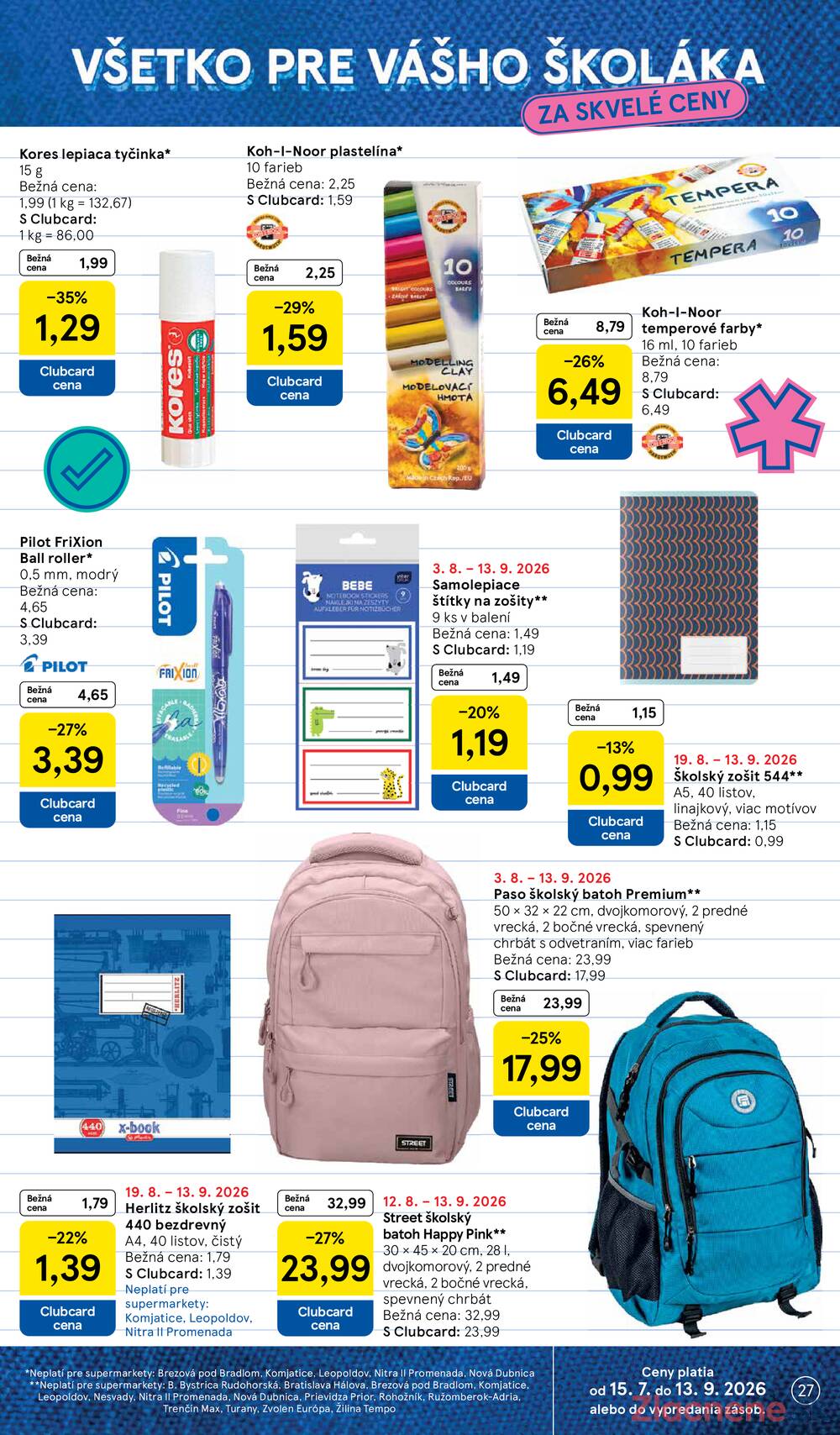 Leták Tesco - Tesco supermarkety od 19.8. do 25.8.2026 - strana 27