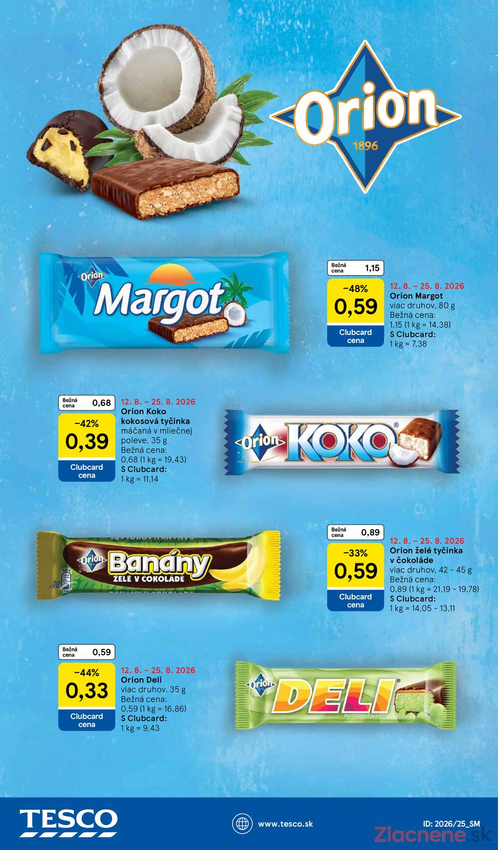 Tesco supermarkety od 19.8. do 25.8.2026