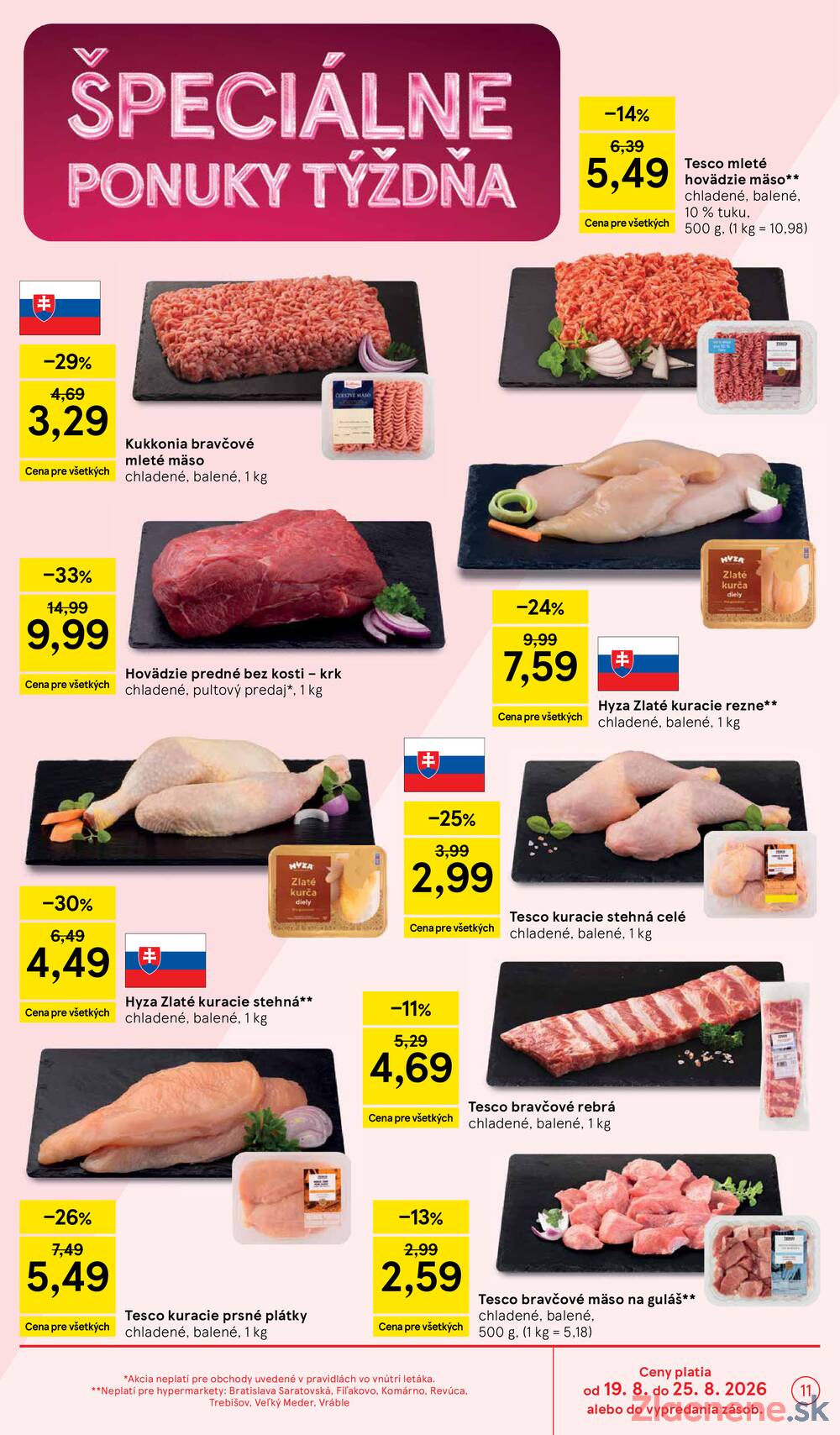 Leták Tesco - Tesco hypermarkety 19.8. - 25.8. - strana 11 Leták Tesco - Tesco hypermarkety 19.8. - 25.8. - strana 11