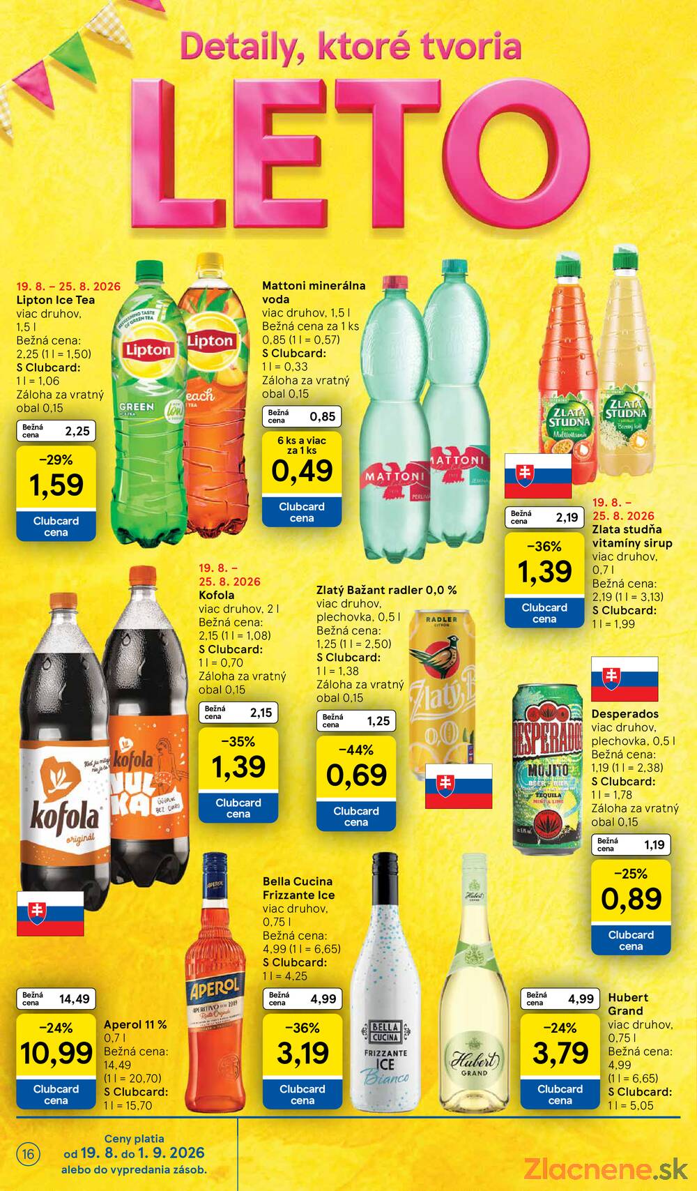 Leták Tesco - Tesco hypermarkety 19.8. - 25.8. - strana 16 Leták Tesco - Tesco hypermarkety 19.8. - 25.8. - strana 16