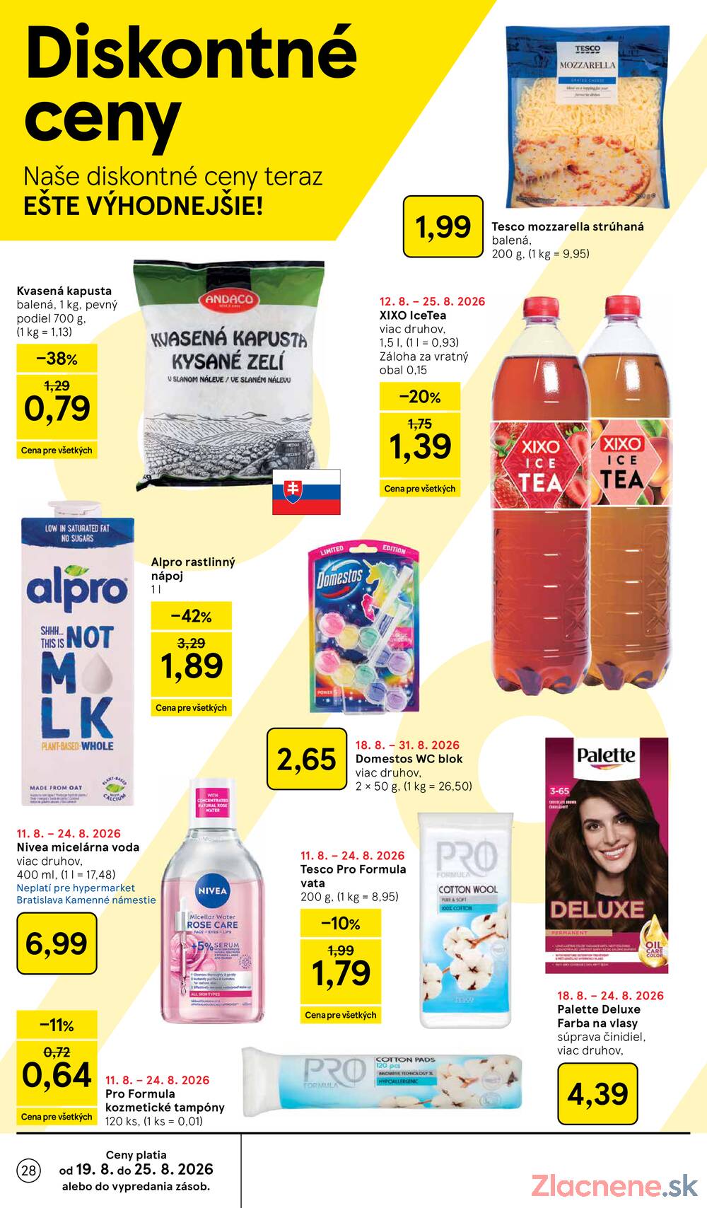 Leták Tesco - Tesco hypermarkety 19.8. - 25.8. - strana 28 Leták Tesco - Tesco hypermarkety 19.8. - 25.8. - strana 28