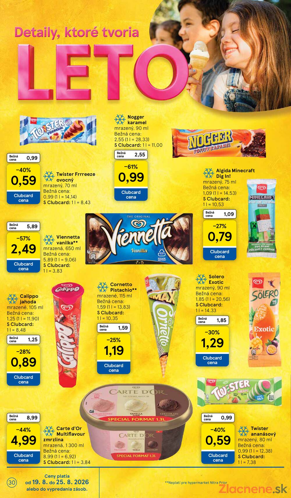 Leták Tesco - Tesco hypermarkety 19.8. - 25.8. - strana 30 Leták Tesco - Tesco hypermarkety 19.8. - 25.8. - strana 30