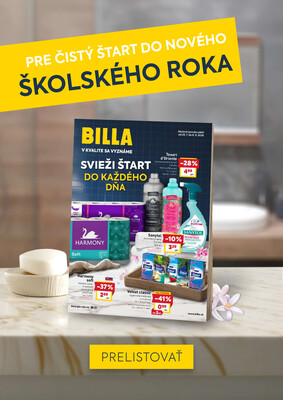 BILLA od 19.8. do 25.8.2026