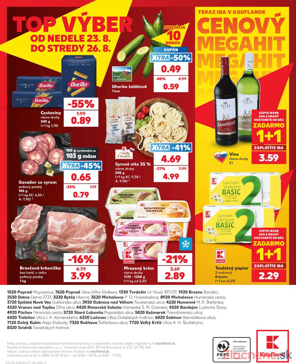 Kaufland 20.8. - 26.8. - Kaufland Bytča