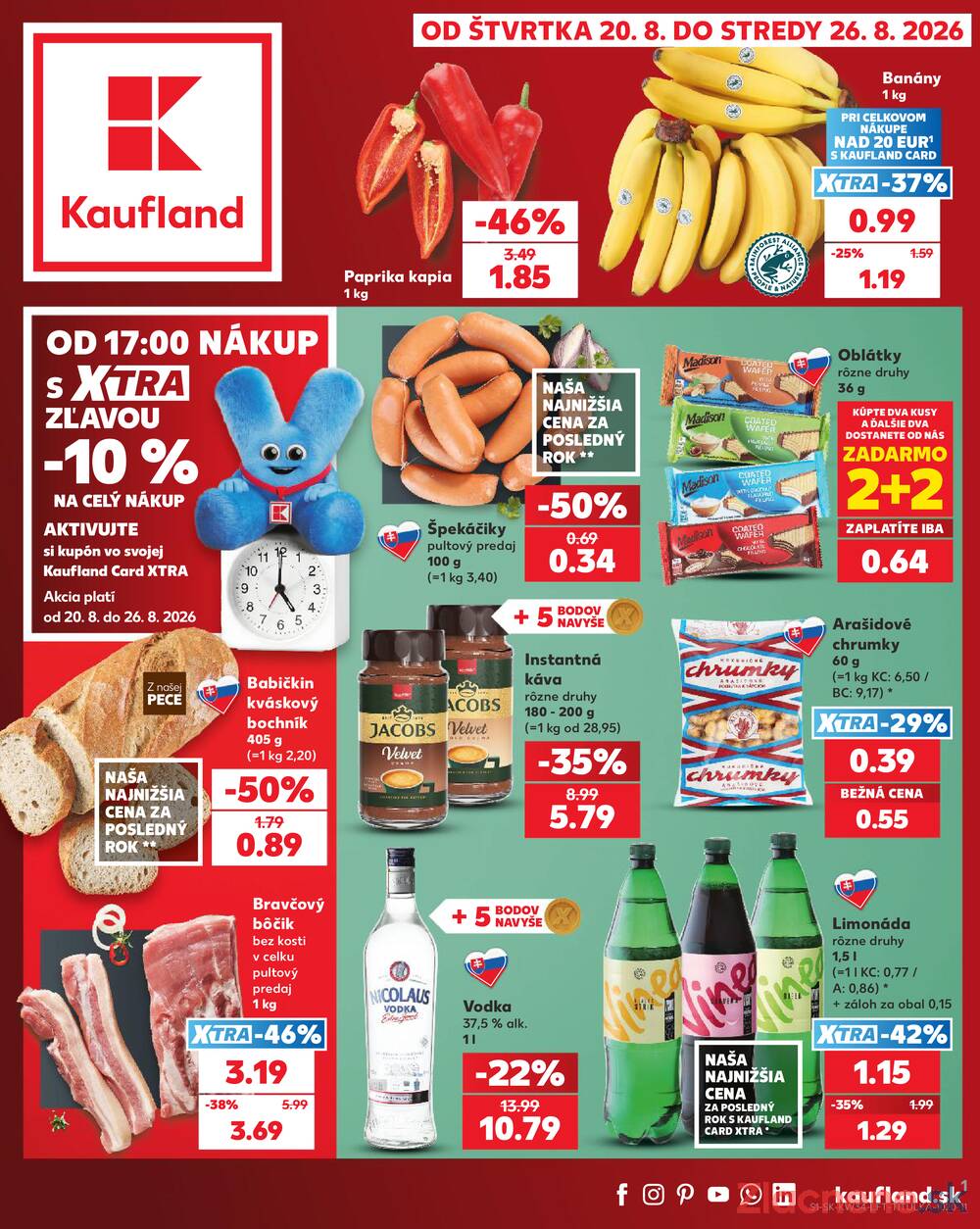 Kaufland 20.8. - 26.8. - Kaufland Bardejov