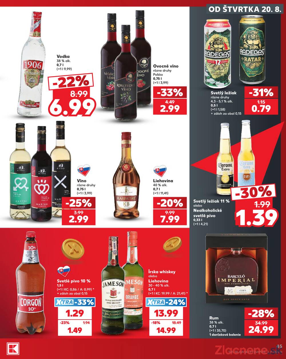 Kaufland 20.8. - 26.8. - Kaufland Bardejov