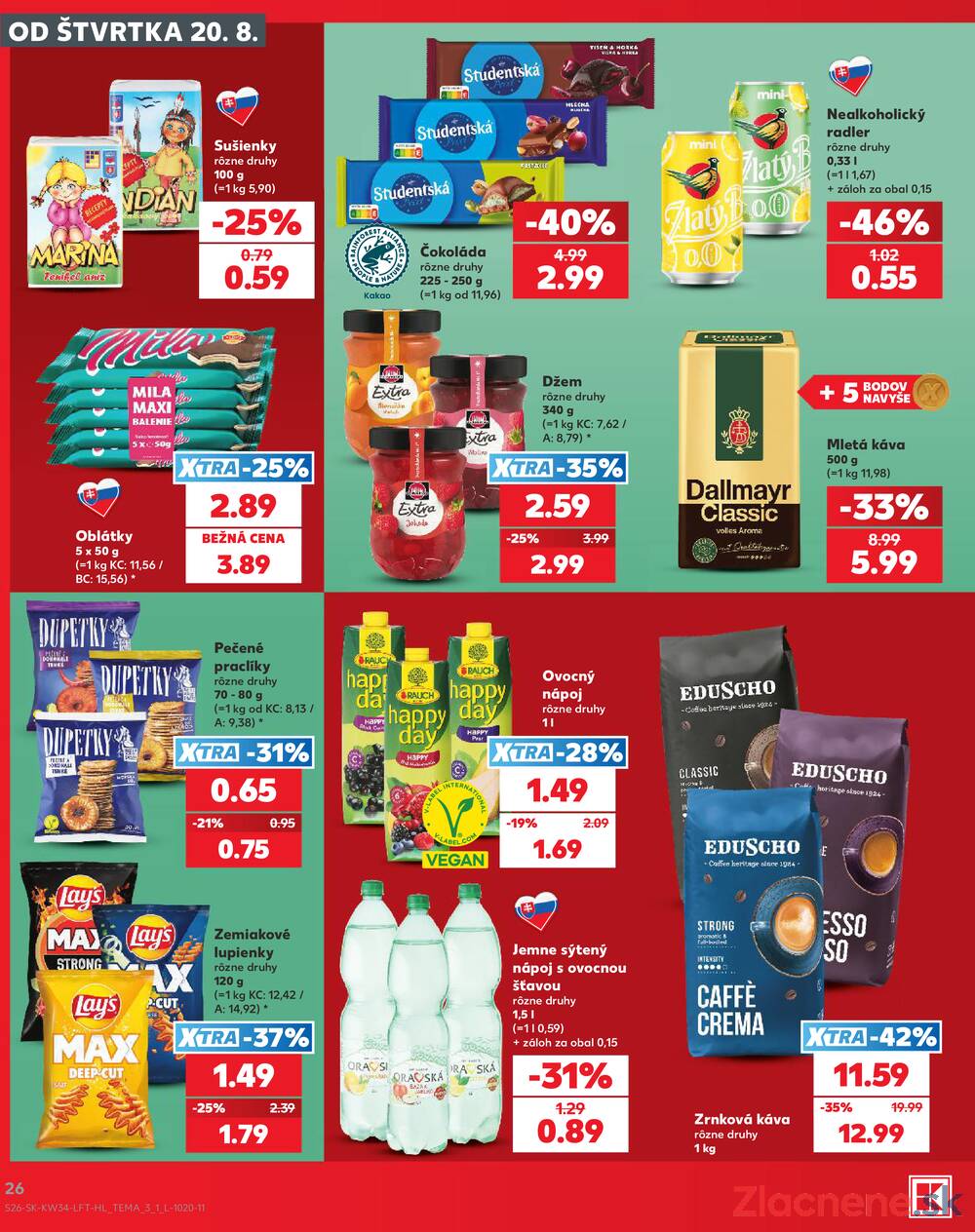 Kaufland 20.8. - 26.8. - Kaufland Handlová - Okružná ul.