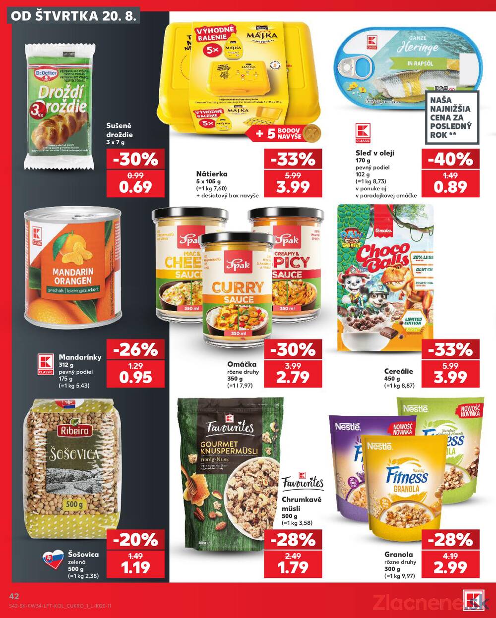 Kaufland 20.8. - 26.8. - Kaufland Handlová - Okružná ul.