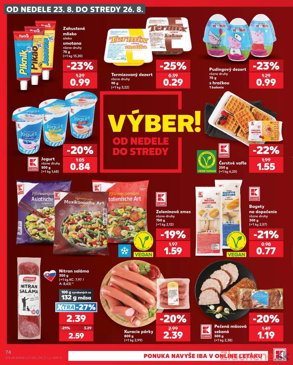 Kaufland 20.8. - 26.8. - Kaufland Bánovce nad Bebravou