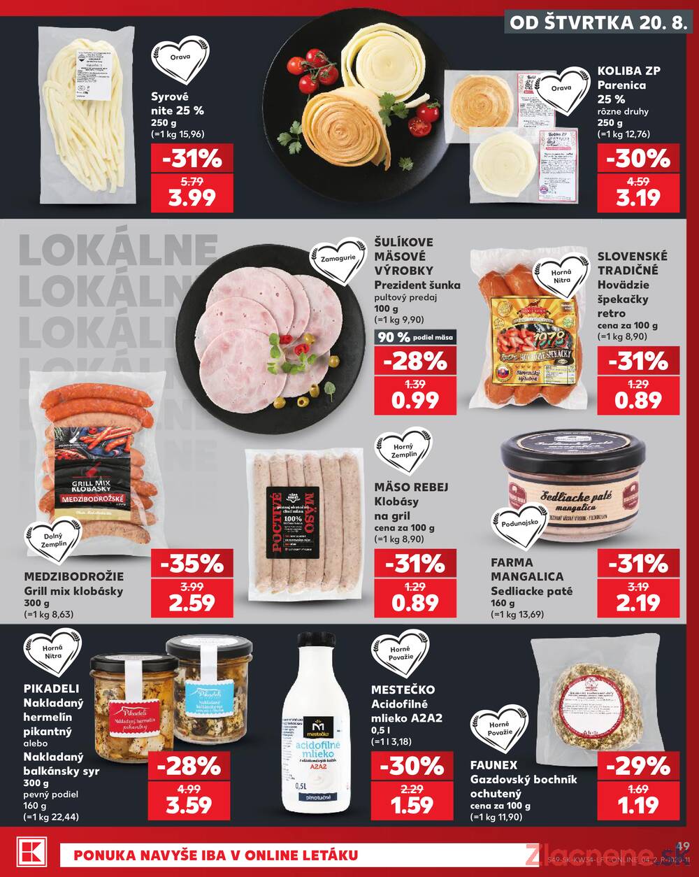 Kaufland 20.8. - 26.8. - Kaufland Ružomberok