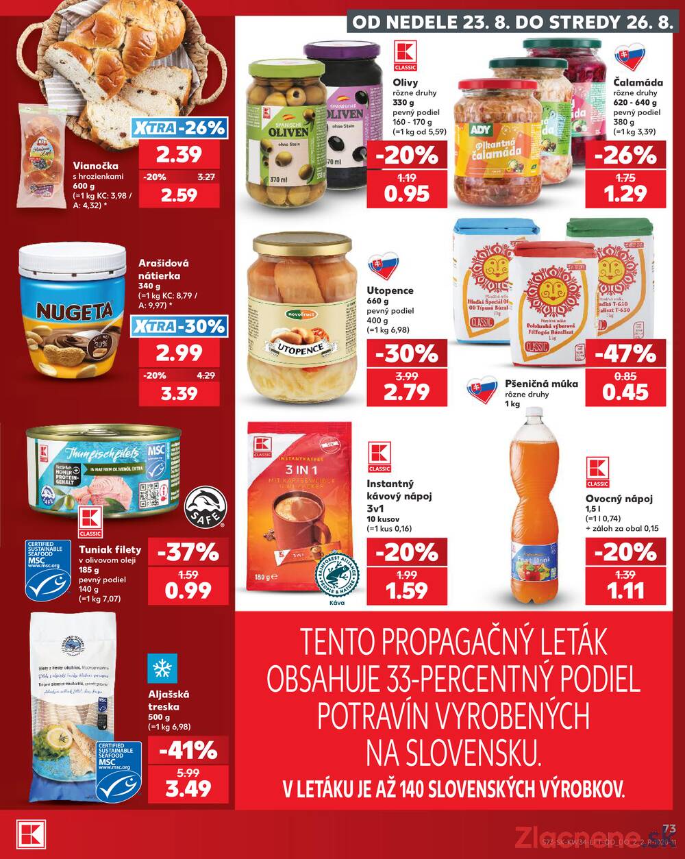 Kaufland 20.8. - 26.8. - Kaufland Žiar nad Hronom