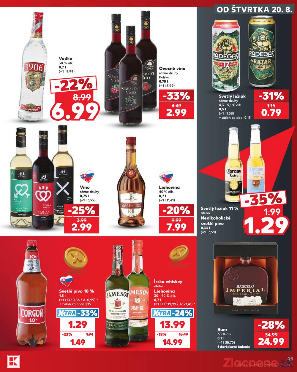 Leták Kaufland - Kaufland 20.8. - 26.8. - Kaufland Levice - strana 45 Leták Kaufland - Kaufland 20.8. - 26.8. - Kaufland Levice - strana 45