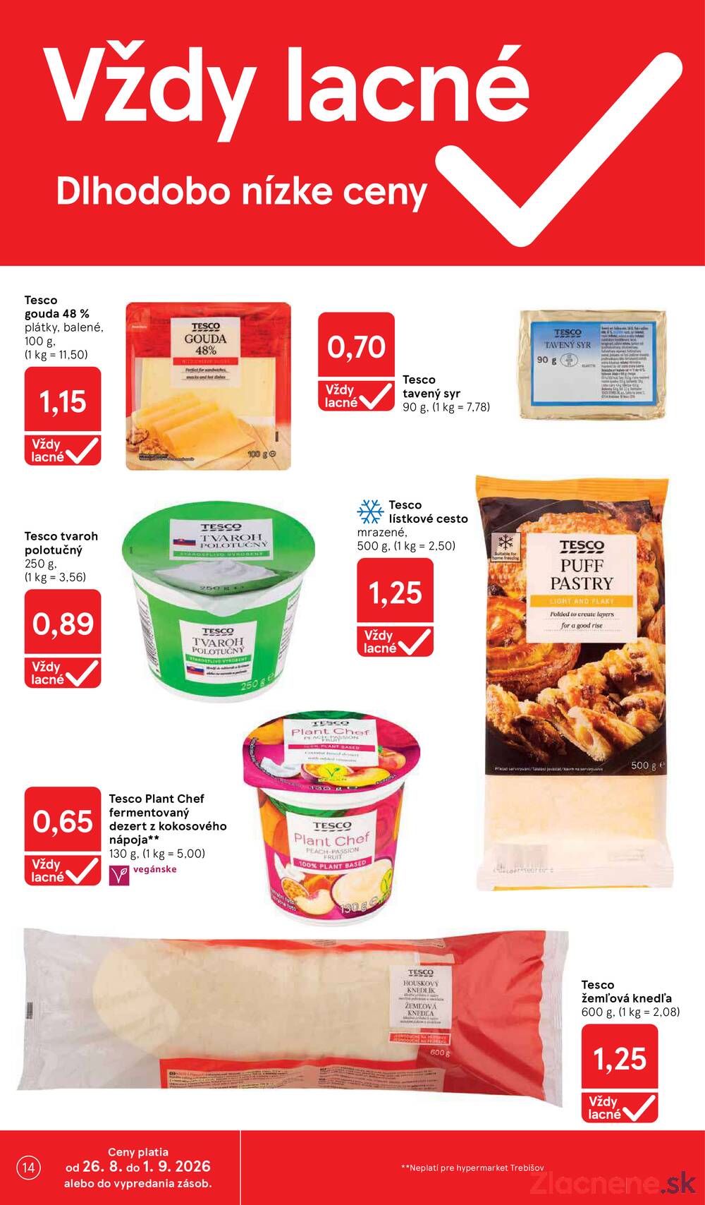 Tesco hypermarkety 26.8. - 1.9.
