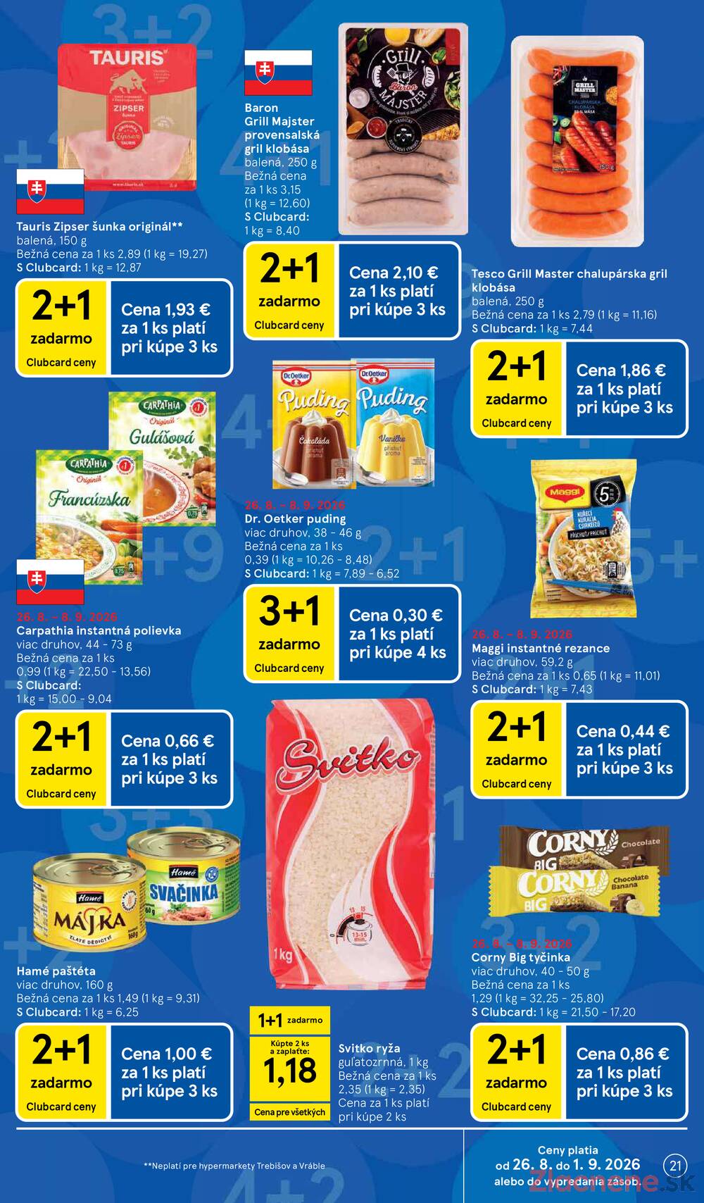 Tesco hypermarkety 26.8. - 1.9.