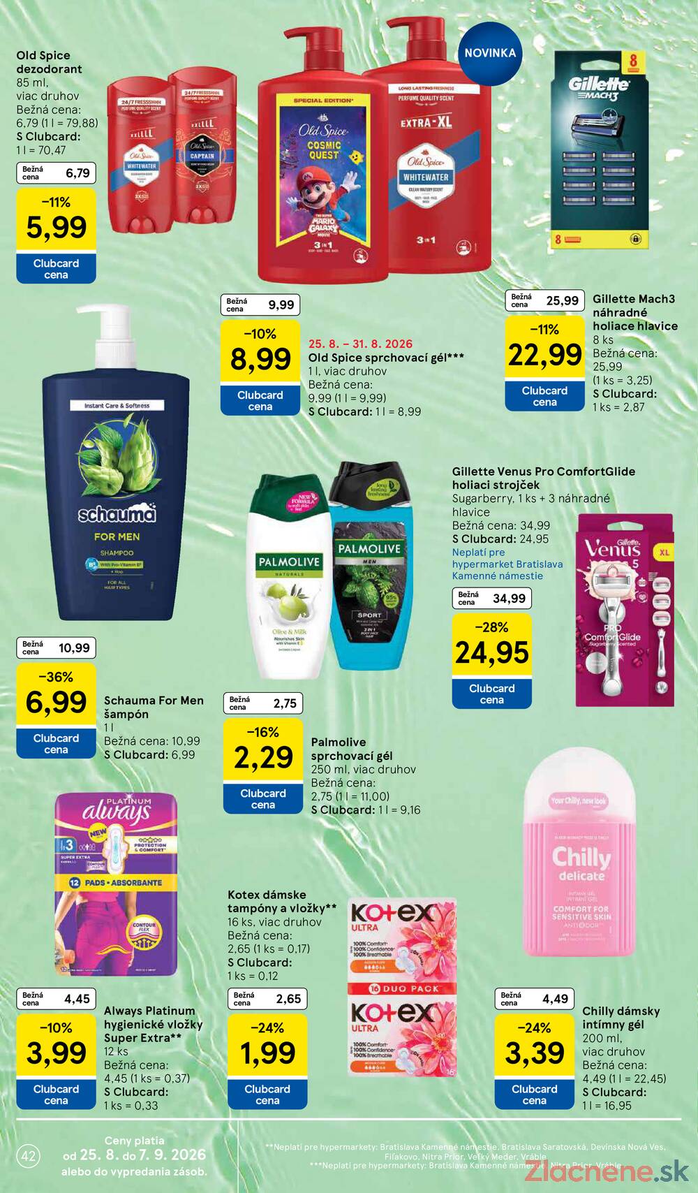 Tesco hypermarkety 26.8. - 1.9.