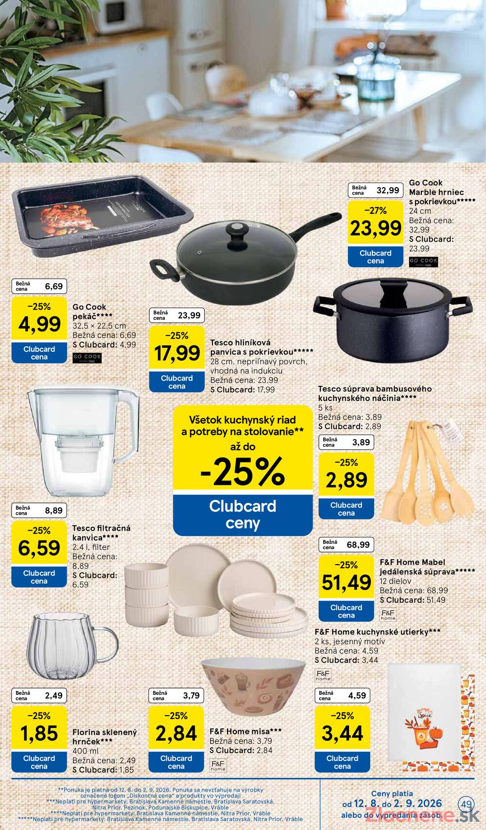 Tesco hypermarkety 26.8. - 1.9.