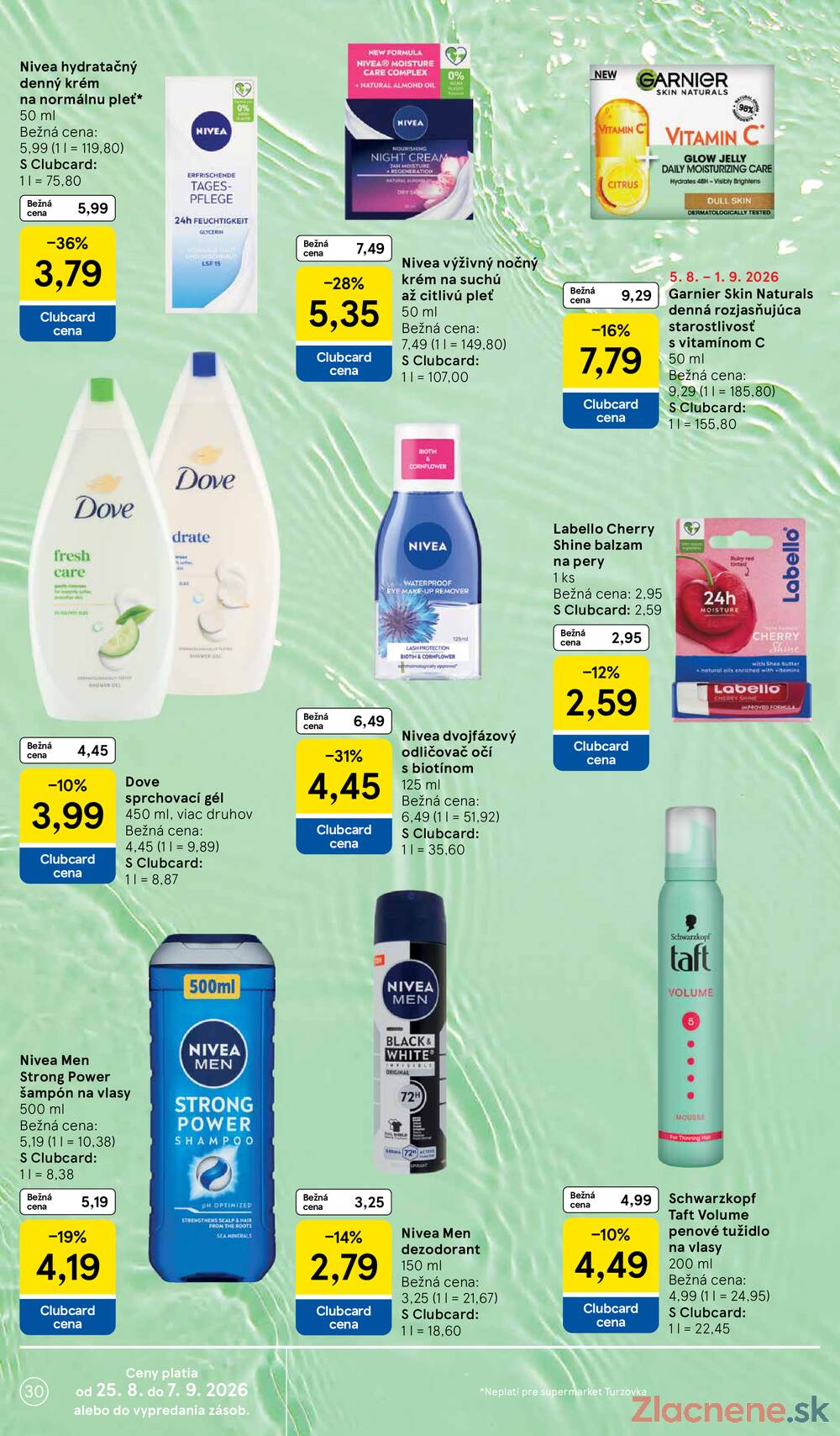 Tesco supermarkety od 26.8. do 1.9.2026