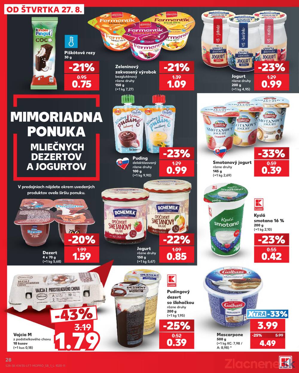 Kaufland 27.8. - 2.9. - Kaufland Púchov
