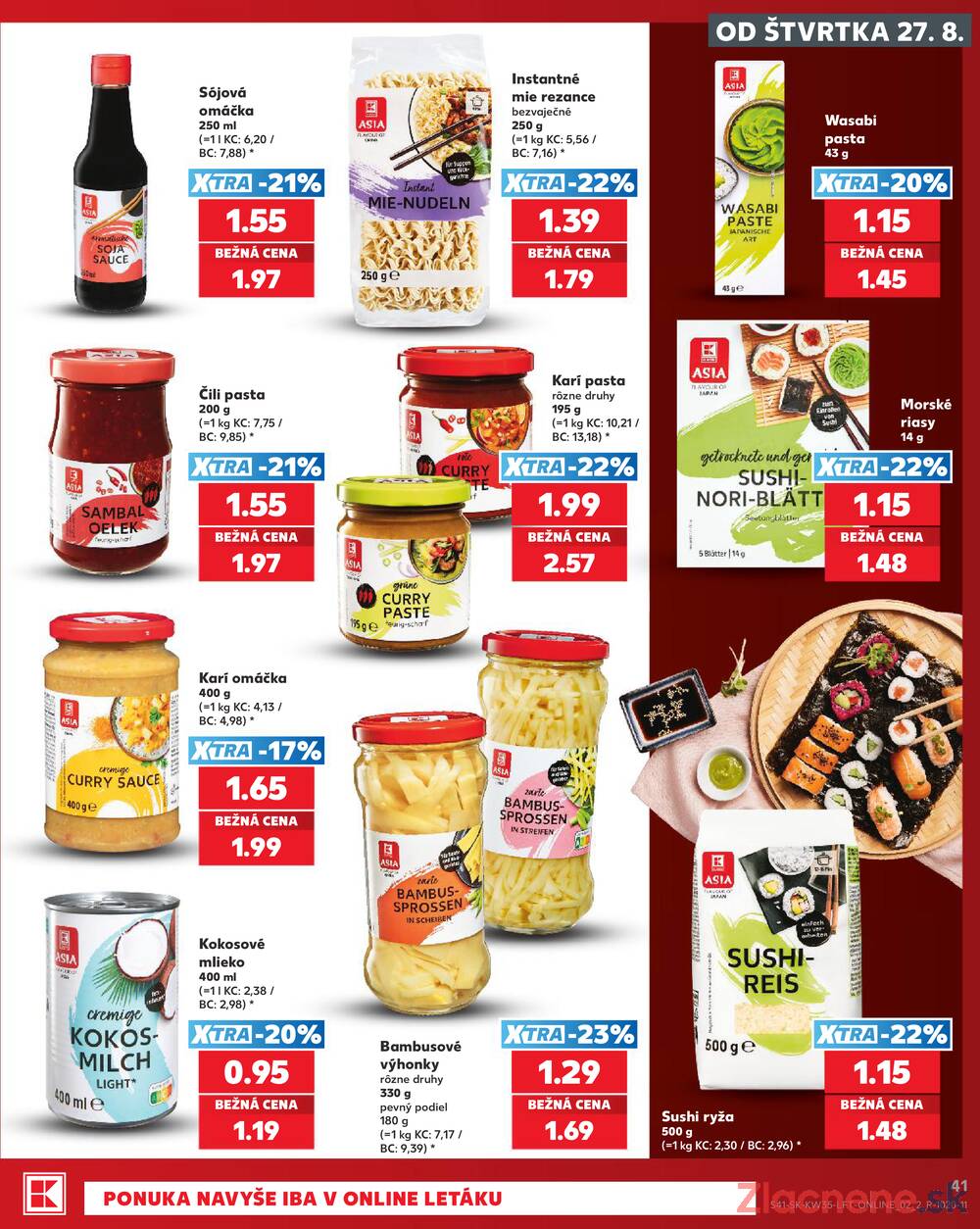 Kaufland 27.8. - 2.9. - Kaufland Sereď