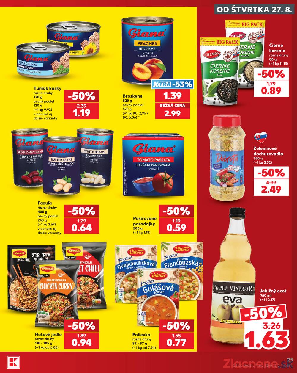 Kaufland 27.8. - 2.9. - Kaufland Bratislava - Petržalka