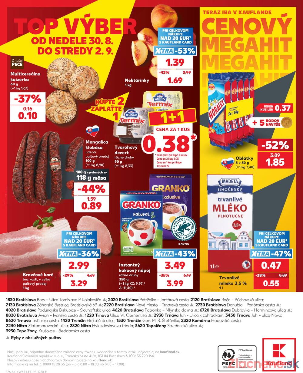 Kaufland 27.8. - 2.9. - Kaufland Bratislava - Petržalka