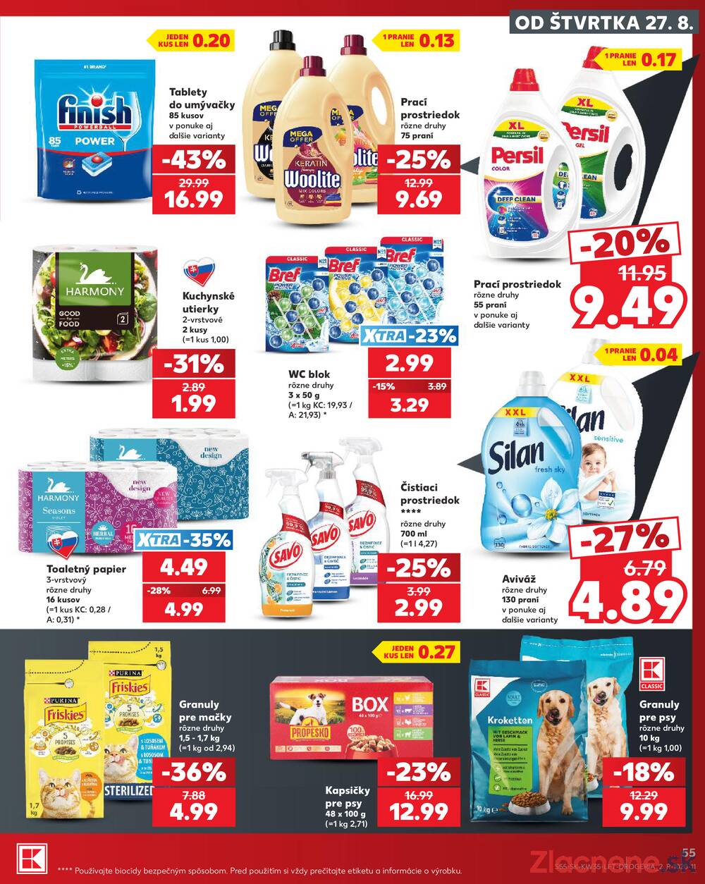 Kaufland 27.8. - 2.9. - Kaufland Bratislava - Avion (Ivanská cesta)