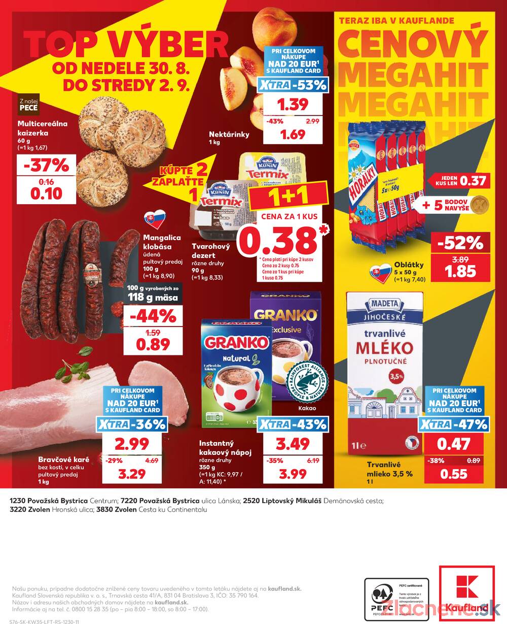 Kaufland 27.8. - 2.9. - Kaufland Liptovský Mikuláš