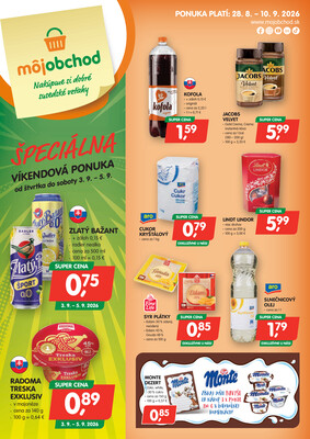 leták Môj obchod