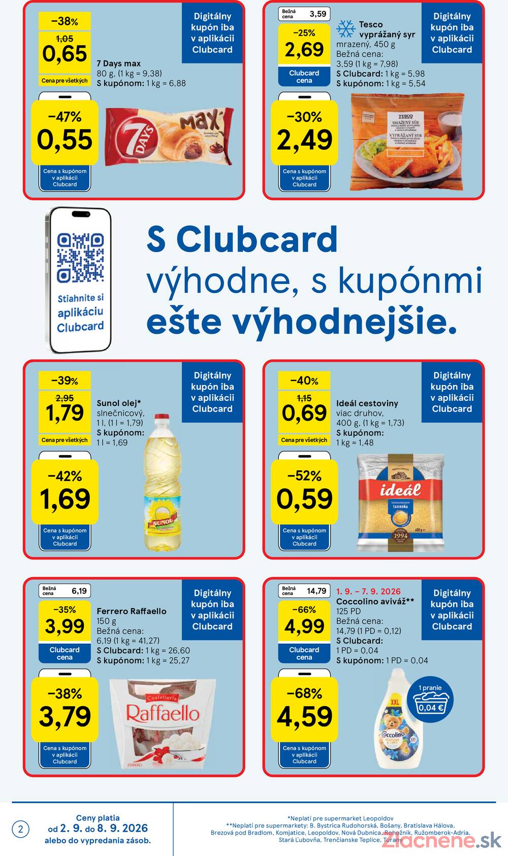 Tesco supermarkety od 2.9. do 8.9.2026