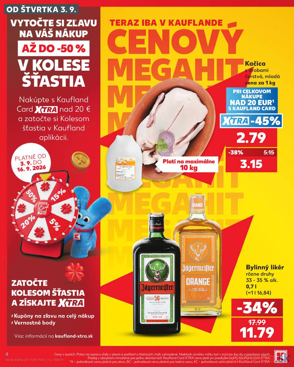 Kaufland 3.9. - 9.9. - Kaufland Bardejov