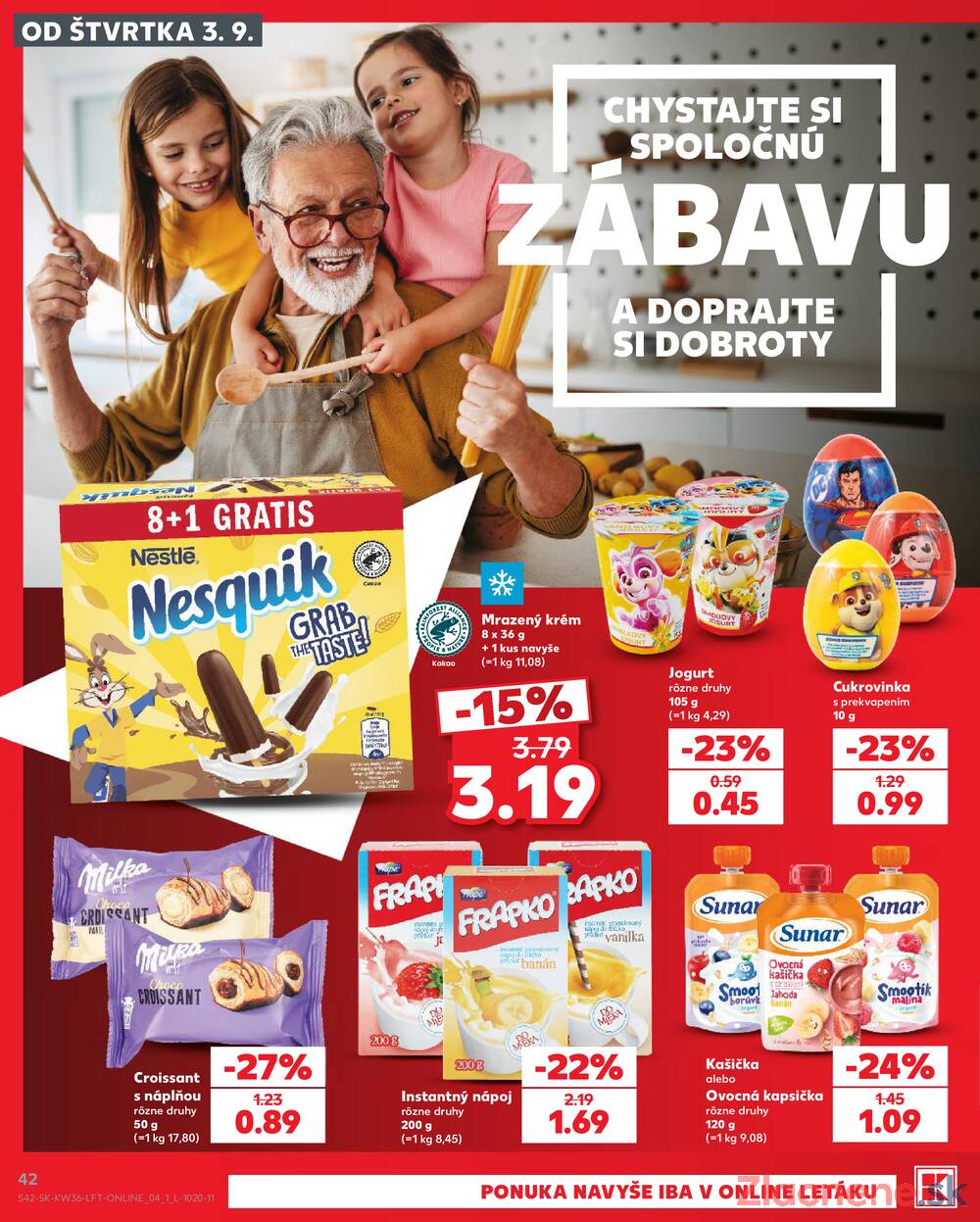 Kaufland 3.9. - 9.9. - Kaufland Bardejov