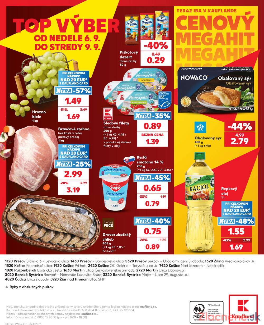Kaufland 3.9. - 9.9. - Kaufland Žiar nad Hronom