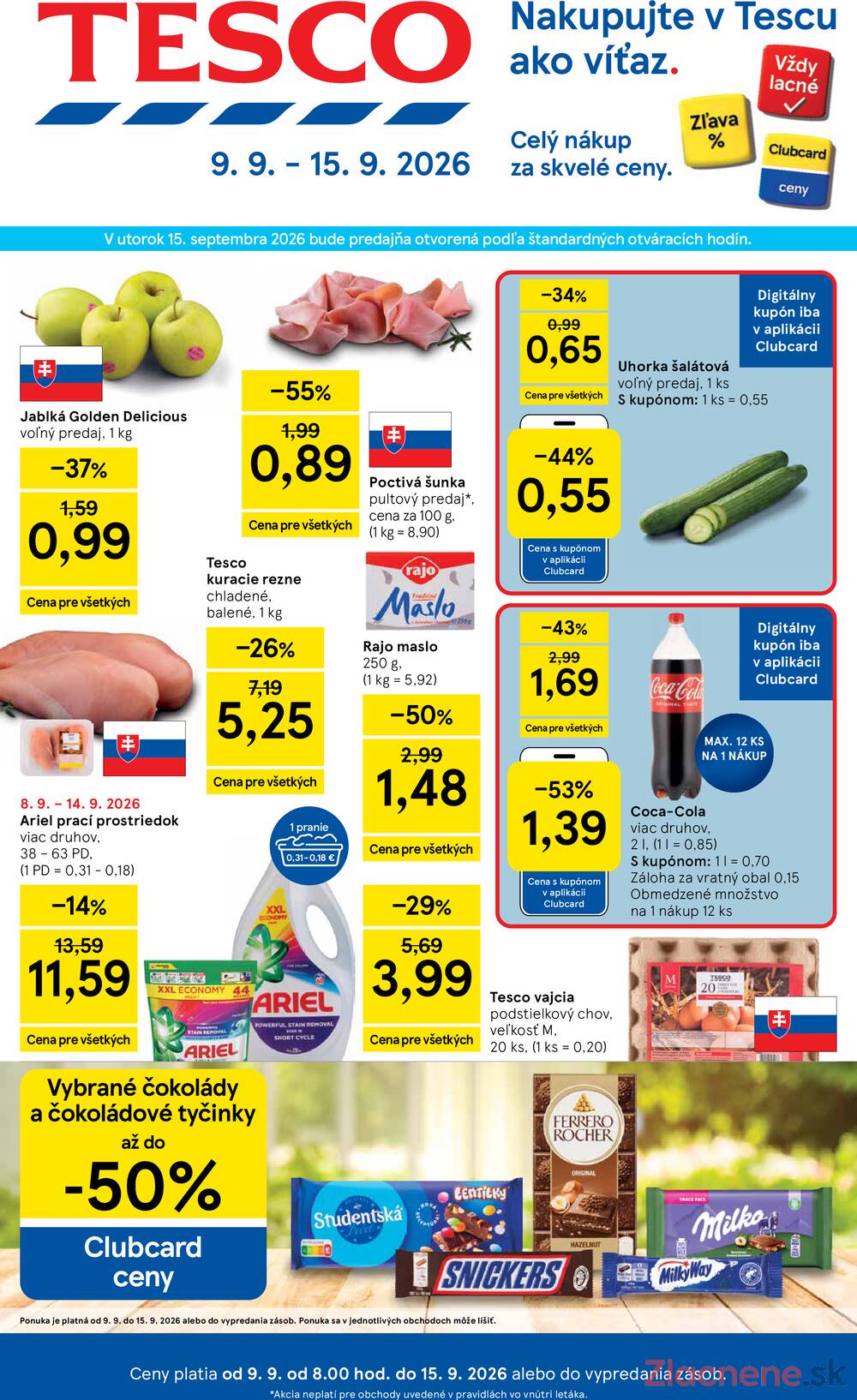 Leták Tesco - Tesco hypermarkety 9.9.- 15.9. - strana 1 Leták Tesco - Tesco hypermarkety 9.9.- 15.9. - strana 1