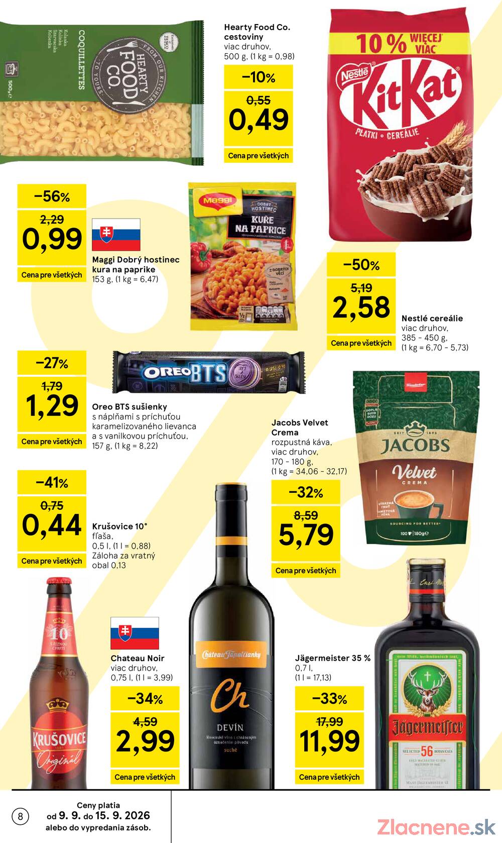 Leták Tesco - Tesco hypermarkety 9.9.- 15.9. - strana 8 Leták Tesco - Tesco hypermarkety 9.9.- 15.9. - strana 8
