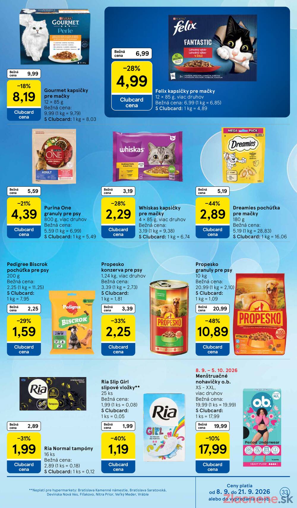Leták Tesco - Tesco hypermarkety 9.9.- 15.9. - strana 33 Leták Tesco - Tesco hypermarkety 9.9.- 15.9. - strana 33