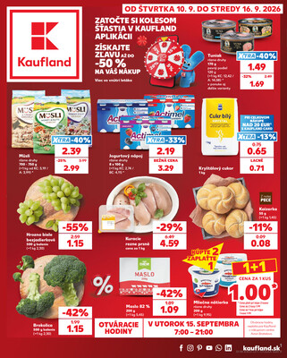 Leták Kaufland 10.9. - 16.9. - Kaufland Prievidza