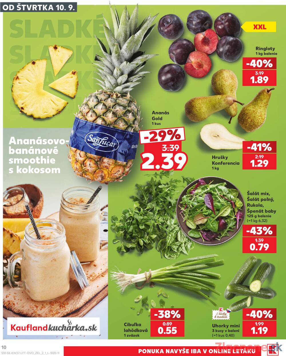 Kaufland 10.9. - 16.9. - Kaufland Handlová - Okružná ul.