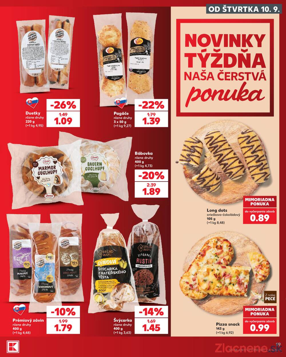 Kaufland 10.9. - 16.9. - Kaufland Handlová - Okružná ul.