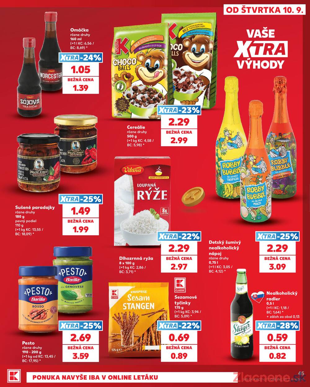 Kaufland 10.9. - 16.9. - Kaufland Sereď